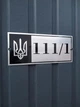 Адресная табличка с названием улицы и гербом Украины "Серебро" - изображение 6