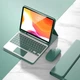 Чехол с клавиатурой и мышкой FegishCase Apple iPad 9 (2021) 10.2" экран Ukrainian keyboard, Green - изображение 1