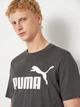 Футболка хлопковая длинная мужская Puma Essentials Foundation 68253344 S Dusky Gray с принтом (4069157696142) - изображение 4