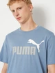 Футболка хлопковая длинная мужская Puma Essentials Graphics 68470834 XL Cool Blue (4069157677271) - изображение 4