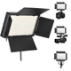 Лампа відеосвітло LED CH U600 Remote 21х12 cm 480 Lights 3200K-5500K - зображення 1
