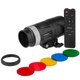 Світлодіодний освітлювач LED CH YM-80 RGB 18x7.5 cm 5 Color 3200K-6500K Remote - зображення 2