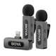 Бездротовий мікрофон BOYA BY-V2 Lightning 2 мікрофона Black - зображення 2