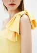 Женский костюм блуза с бантиком + юбка миди Подіум Bow 27928-YELLOW S Желтый - изображение 4