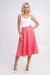 Женская юбка клеш меди, кораловая Подіум 27580-CORAL XL Кораловый - изображение 1