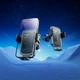 Автомобильный держатель HOCO H78 Vista |для телефона, от 4.5" до 7", регулировка угла наклона, механическая раздвижная система фиксации, легкая установка в дефлектор| Серый - изображение 6