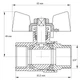 Кран шаровой Koer 3/4" ГШМ (KR.218.B) синий (KR2723) - изображение 2