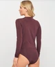 Боді-блуза жіноча H&M S/M бордова (2595809250) - зображення 2