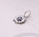 Кулон цветок серебряный Подсолнух Amethyst 925 Zirkon - изображение 2