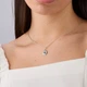 Кулон квітка Соняшник Emerald срібний 925 Zirkon - зображення 2