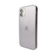 Чохол Premium для смартфона AG Glass Matt Frame Color Logo for Apple iPhone 12 Titanium Grey (AGMattFrameiP12Grey) - зображення 1