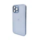 Чохол для смартфона AG Glass Matt Frame Color Logo for Apple iPhone 13 Pro Max Sierra Blue (AGMattFrameiP13PMLBlue) - изображение 1
