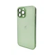 Чохол для смартфона AG Glass Matt Frame Color Logo for Apple iPhone 13 Pro Max Light Green (AGMattFrameiP13PMLGreen) - изображение 1