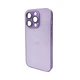 Чохол для смартфона AG Glass Matt Frame Color Logo for Apple iPhone 14 Pro Light Purple (AGMattFrameiP14PLPurple) - зображення 1