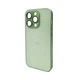 Чохол для смартфона AG Glass Matt Frame Color Logo for Apple iPhone 14 Pro Light Green (AGMattFrameiP14PLGreen) - изображение 1