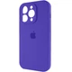 Чохол Premium для смартфона Silicone Full Case AA Camera Protect for Apple iPhone 15 Pro Max 22,Dark Purple (FullAAi15PM-22) - изображение 3