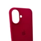 Чохол для смартфона Silicone Full Case AA Open Cam for Apple iPhone 16 35,Maroon (FullOpeAAi16-35) - изображение 5