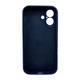 Чохол для смартфона Silicone Full Case AA Camera Protect for Apple iPhone 16 39,Navy Blue (FullAAi16-39) - изображение 3