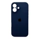 Чохол для смартфона Silicone Full Case AA Camera Protect for Apple iPhone 16 7,Dark Blue (FullAAi16-7) - изображение 1