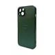 Чохол Premium для смартфона AG Glass Matt Frame Color Logo for Apple iPhone 12 Cangling Green (AGMattFrameiP12Green) - зображення 1