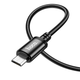 Кабель Hoco X89 Wind USB – micro-USB 2.4 А 1 м у нейлоновому обплетенні чорний - зображення 4