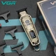 Профессиональная металлическая машинка для стрижки бороды и усов VGR Voyager V-901, 4 насадки - изображение 2