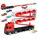 Ігровий набір-вантажівка SHT D663-T202 Catapult Truck + 8 small car Colorful - зображення 1