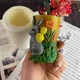 Форма для свічок - Зайчик у квітах - зображення 3