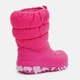 Детские зимние дутики сапоги для девочки Crocs Classic Neo Puff Boot 207684-6Х0 29-30 Candy Pink (0191448883574) - изображение 4