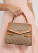 Сумка GUESS ZADIE Logo Top Handle 620-1 Лате-оранжевий - изображение 6