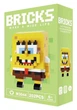 Конструктор фигурка Пиксели BRICKS Губка Боб серия "Мультгерои" SpongeBob SquarePants Micro Diamonds Blocks M3044 - изображение 1