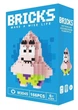 Конструктор фигурка Пиксели BRICKS Патрік Стар Губка Боб серия "Мультгерои" Patrick Star SquarePants Micro Diamonds Blocks M3045 - изображение 1
