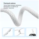 Дата кабель USB-C to USB-C 2.0m (braided cotton) (PD Fast Charging 60W) 3.0А grey ColorWay (CW-CBPDCC068-GR) - зображення 11