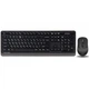 Комплект клавиатура + мышь Wireless A4Tech FG1010 Black/Grey - изображение 1