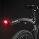 Велосипедне крило RockBros DNB8001BK з червоною LED лампою Чорне (5907769314377) - зображення 4