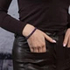 Жіночий Браслет Violet з натурального каменю Аметист - 18 см - зображення 13