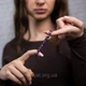 Жіночий Браслет Violet з натурального каменю Аметист - 18 см - зображення 3