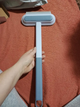 Щетка для удаления шерсти животных с поверхностей 45х18 см Серая (WOOLBRUSH-01) - изображение 5
