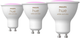 Лампа LED Philips Hue White and color Ambiance Інтелектуальний точковий світильник GU10 3 шт (8720169229877) - зображення 1