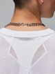 Спортивная футболка для фитнеса женская Nike W J Spt Diamond Ss Top FN5116-100 M Белая (0196975511372) - изображение 5