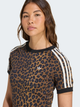 Футболка бавовняна жіноча Adidas Originals Leopard Cali JW7304 M Коричнева (4068811984403) - зображення 4
