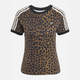 Футболка бавовняна жіноча Adidas Originals Leopard Cali JW7304 M Коричнева (4068811984403) - зображення 6