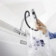 Смеситель кухонный с гибким изливом BLANCO 526672 FONTAS II двухрычажный кран на кухню черный матовый - изображение 3