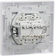 Розетка комп'ютерна Schneider Electric Asfora Electric RJ45 UTP кат. 5Е подвійна Біла EPH4400121 - изображение 2