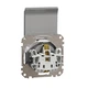 Розетка Schneider Electric Sedna Design з заземленням зі шторками та кришкою Алюміній SDD113024 - зображення 2