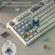 Беспроводная механическая клавиатура Attack Shark K86 с TFT-дисплеем и RGB-подсветкой (серая) - изображение 4