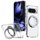 Чехол панель из поликарбоната Aura Fold with MagSafe MagFit откидное кольцо подставка для Google Pixel 9 Pro XL / 10 Pro XL Transparent - изображение 1