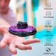 Летающий спиннер мини-дрон FlyNova с LED подсветкой Синий - изображение 3