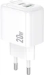 Сетевое зарядное устройство для Borofone BAS44A Potential PD20W+QC3.0 charger (EU) White (6941991113840) - изображение 1