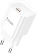 Мережевий зарядний пристрій Hoco C146A Charm single port PD20W charger (EU) White (6942007630245) - зображення 1